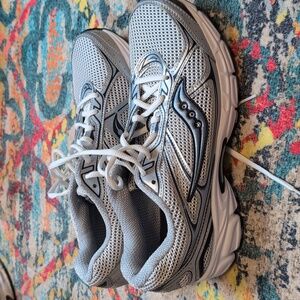 Saucony Grid Phantom 2 Women Size 11 Silver/Black/Blue NWOT